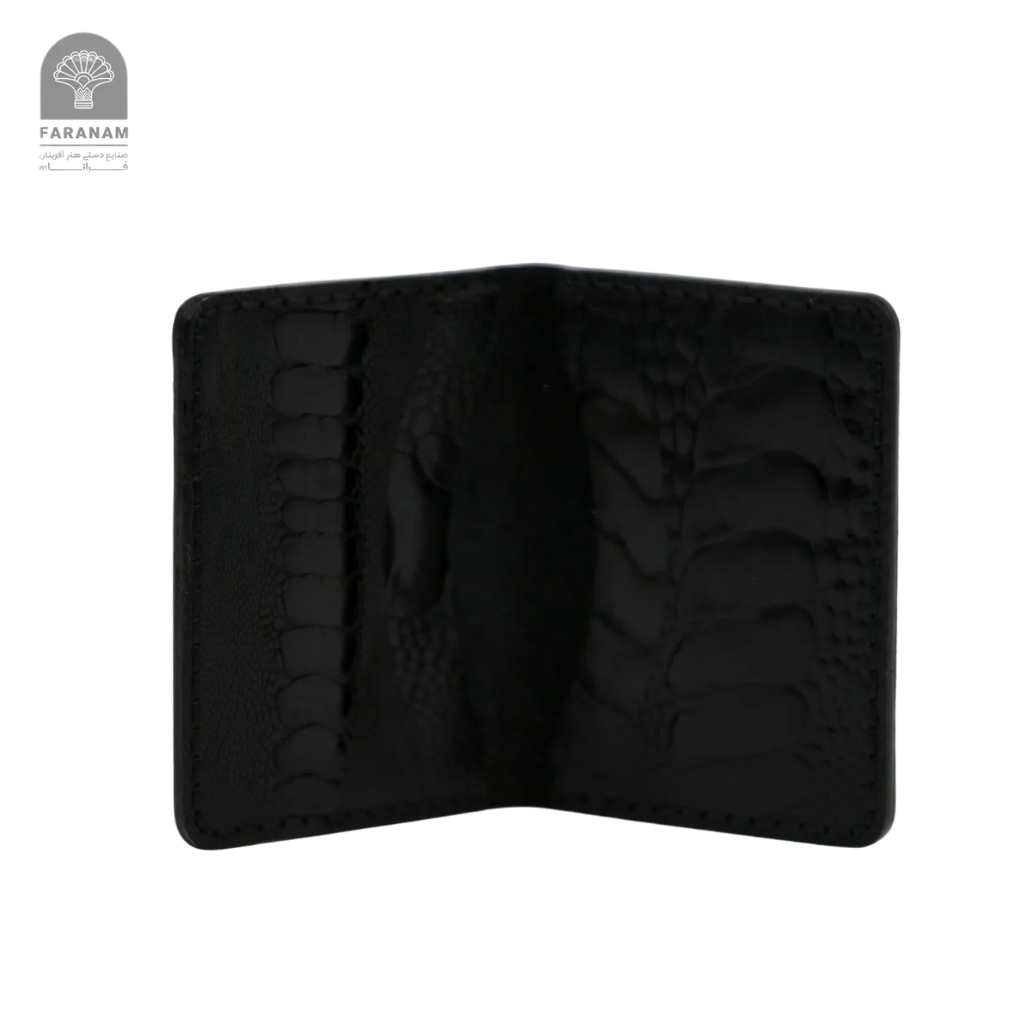 Aris Ostrich Leather Trifold Wallet