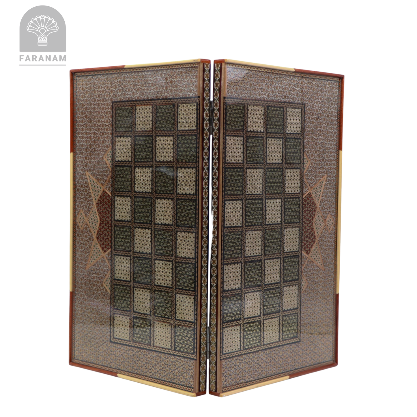 Lion & Sun, Handmade Backgammon & Chess Board