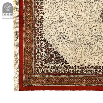 Hiva Heritage Rug – Persian Floral & Vine Cotton Throw