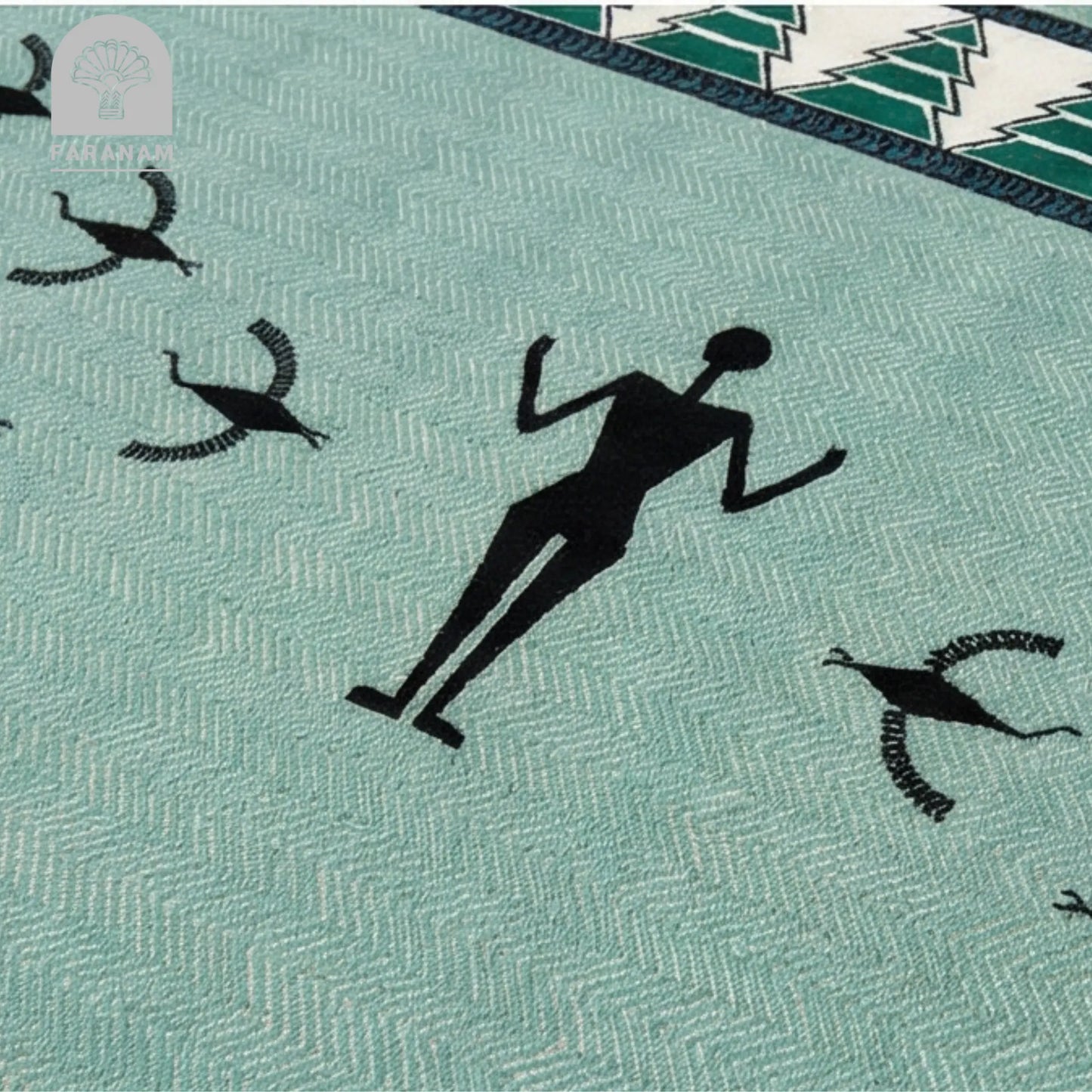 Mehregan Wool Rug, 4'x6', Handmade, 100% Persian wool Faranam