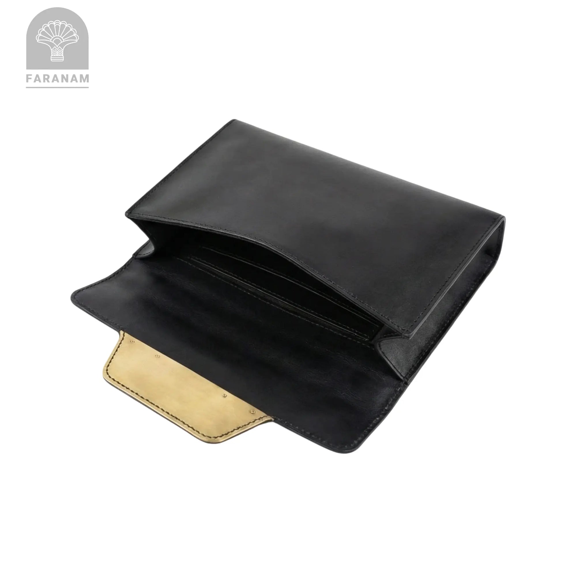 Vala Hand Etched Leather Purse, Hand-stitched, Faranam