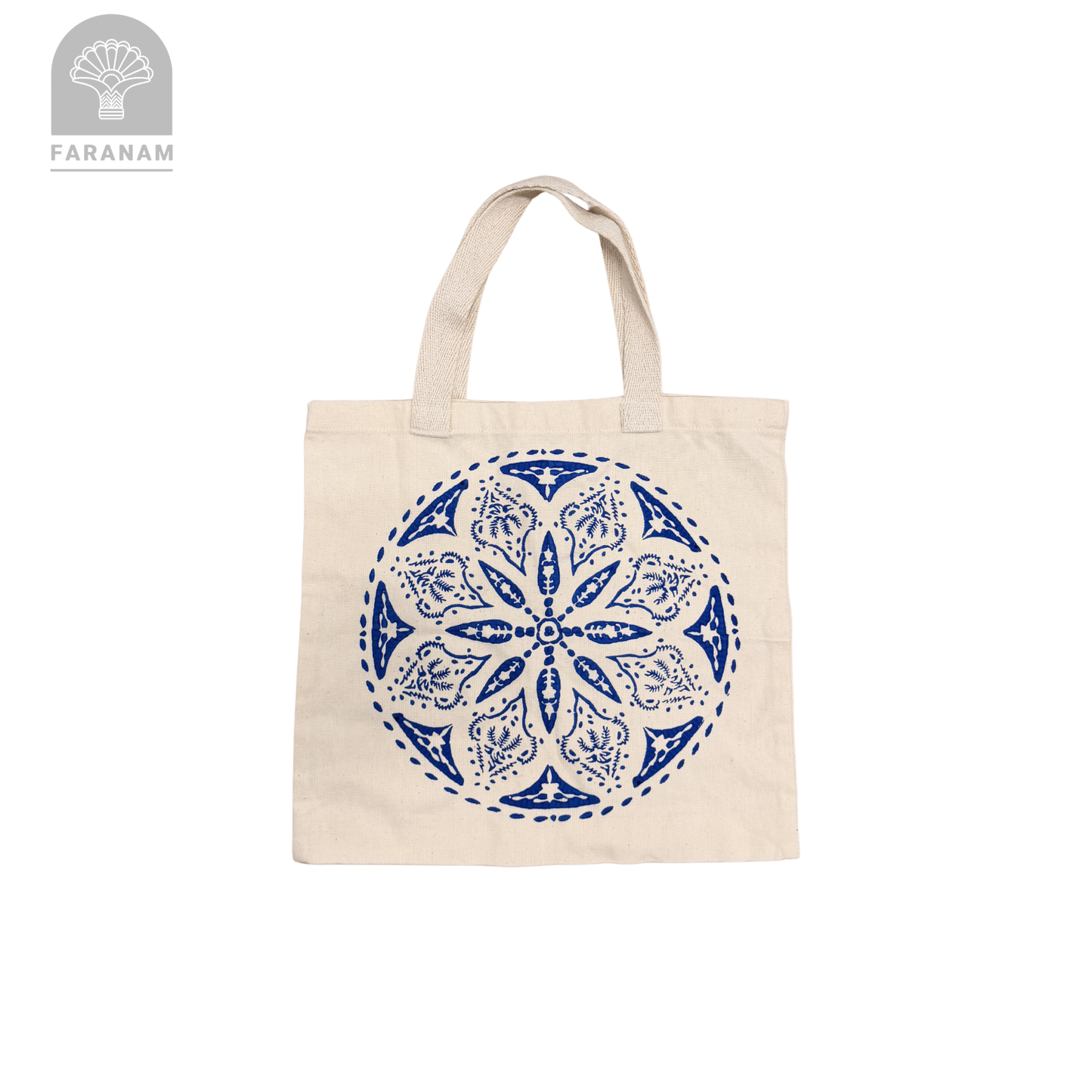 Block Printed Tote Bag, Handmade, Ghalamkar