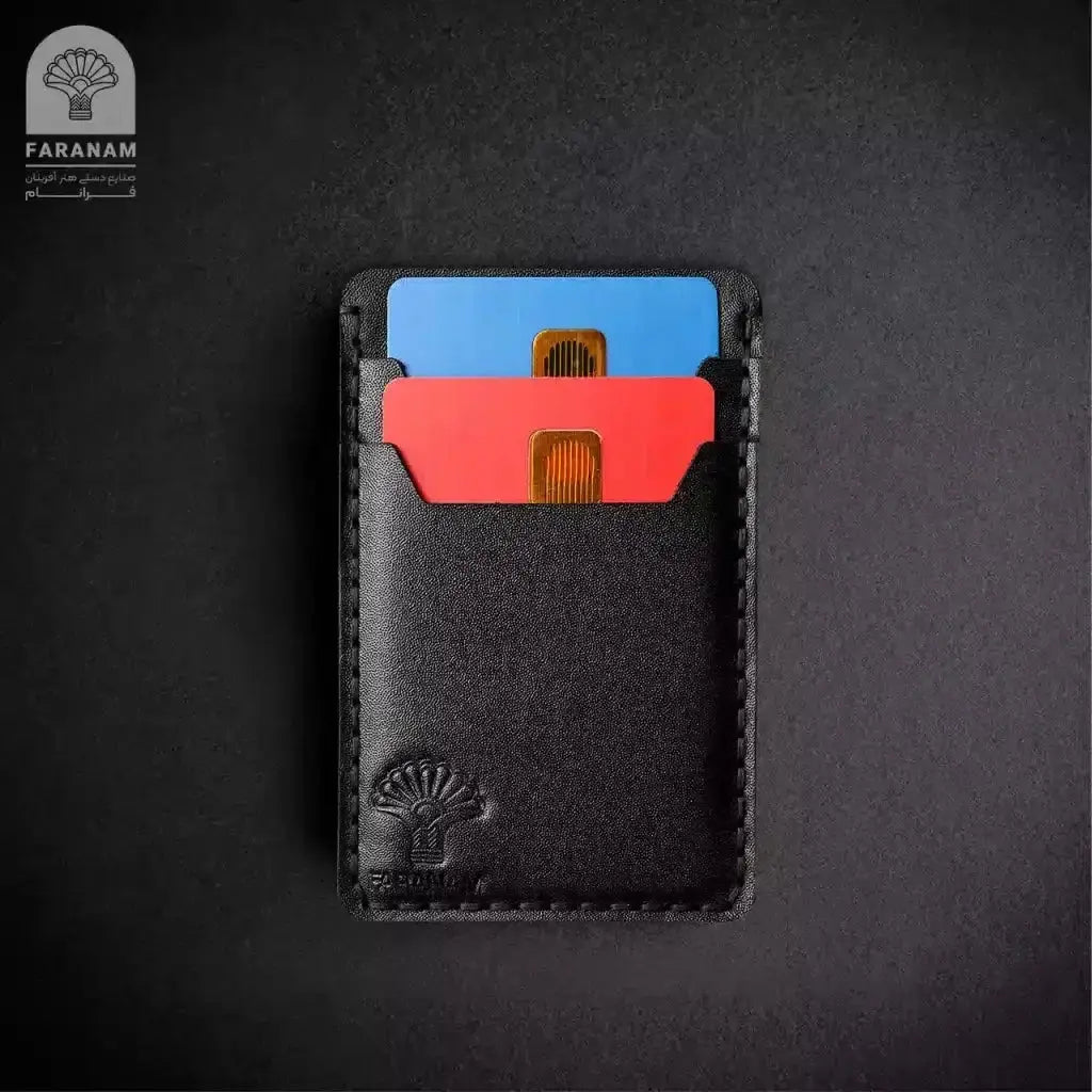 Classic Leather Card Holder, Cowhide leather Faranam