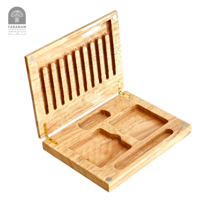 Flora & Feuna Aroma Box, Hand-Painted, Rubber Wood