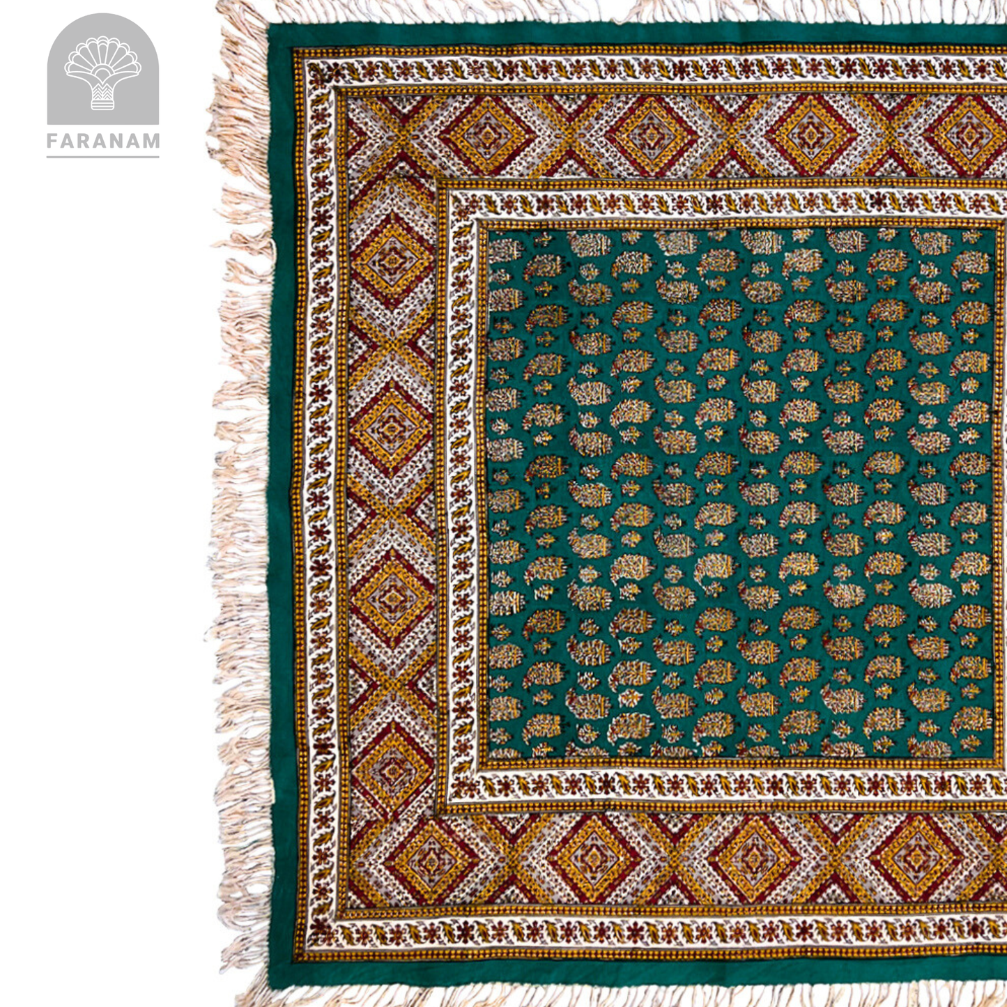 Green Forest Tablecloth, 3'x3'