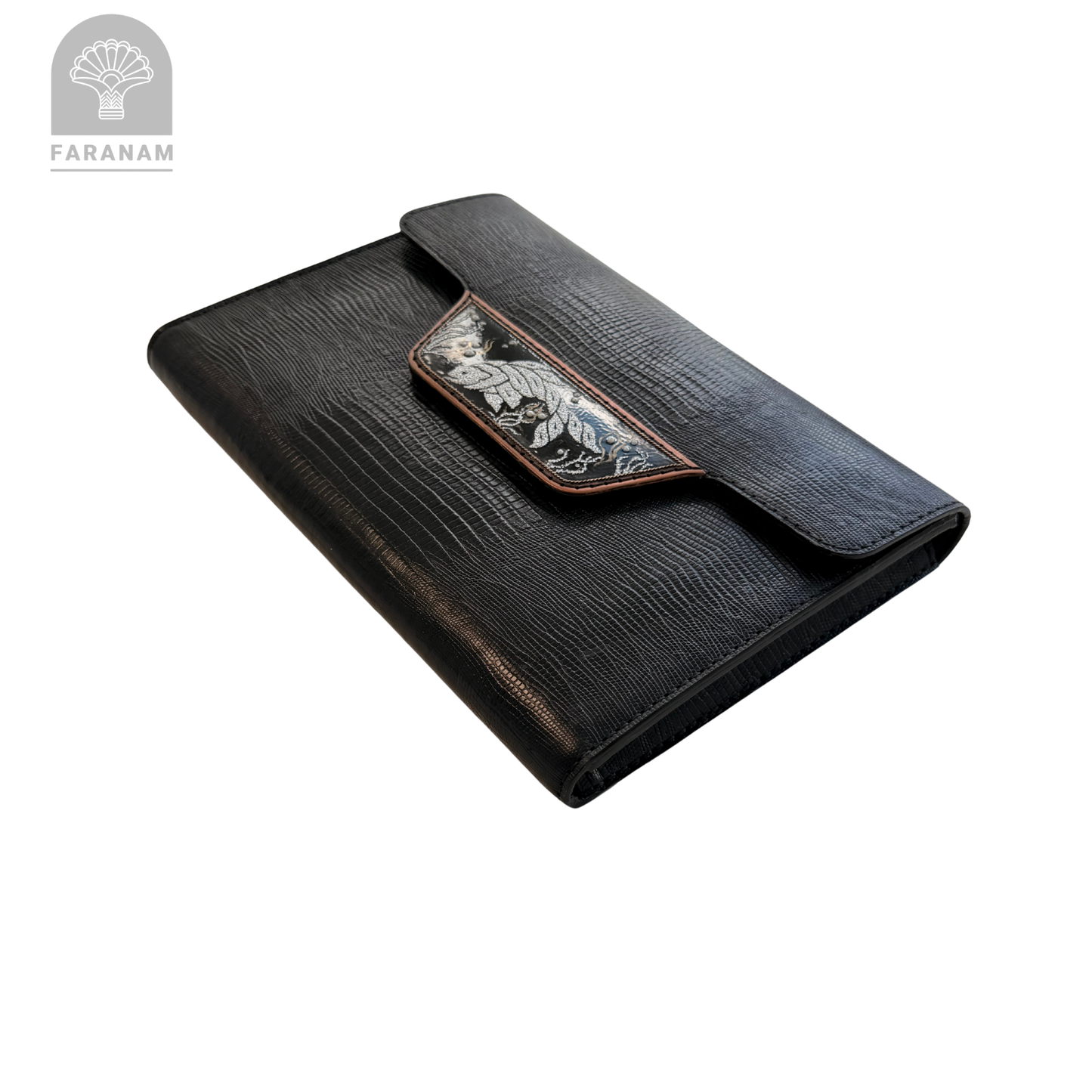 Vala Handgeätzte Ledertasche, handgefertigt, entworfen von Faranam Studio