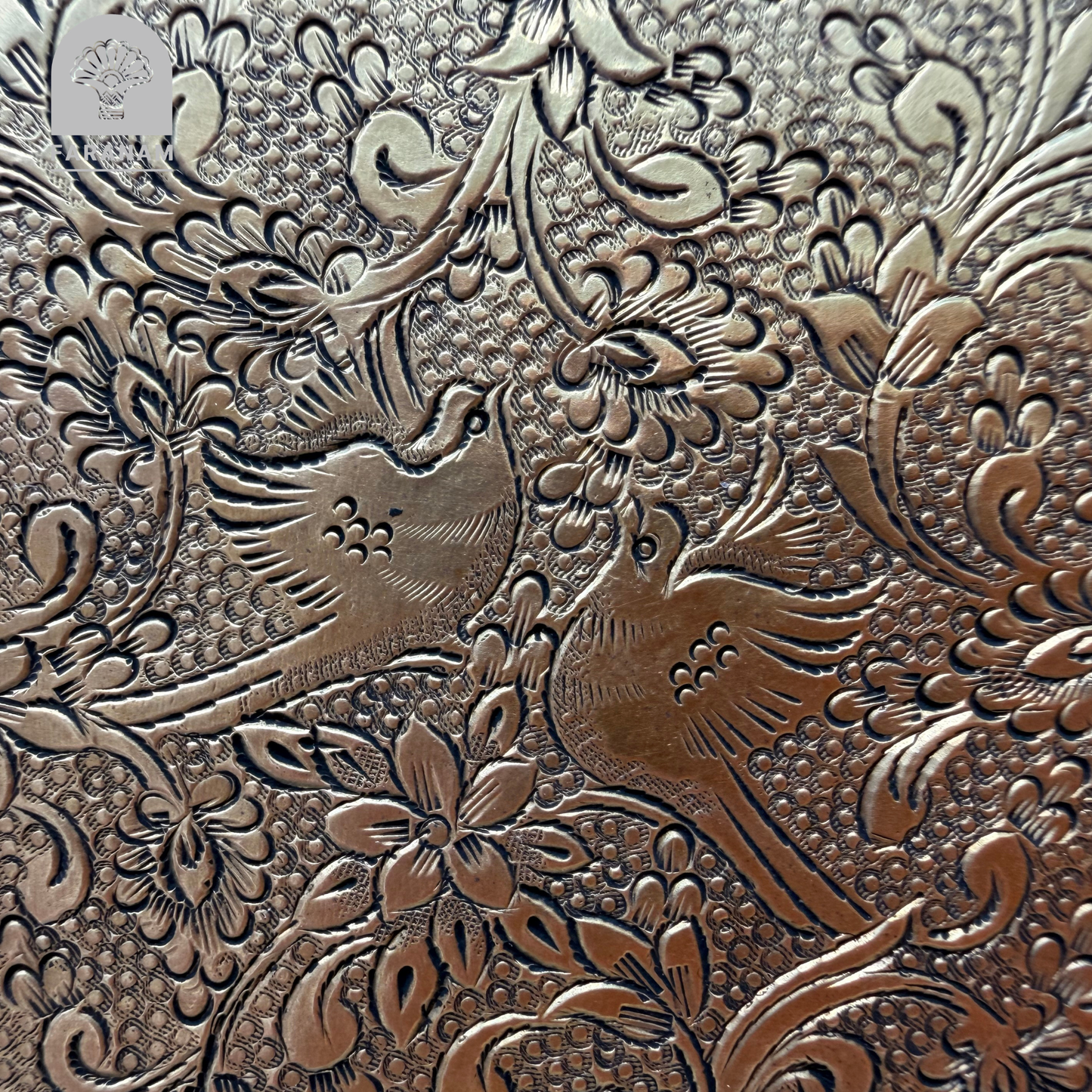 Simaj Nightingales, Hand Etched Leather Waist Belt, Handmade, Designed by Faranam Studio