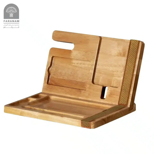 Standard Mosaic Desk Organize & Phone Stand,  Inlaid mosaic Art, Rubber Wood My Store