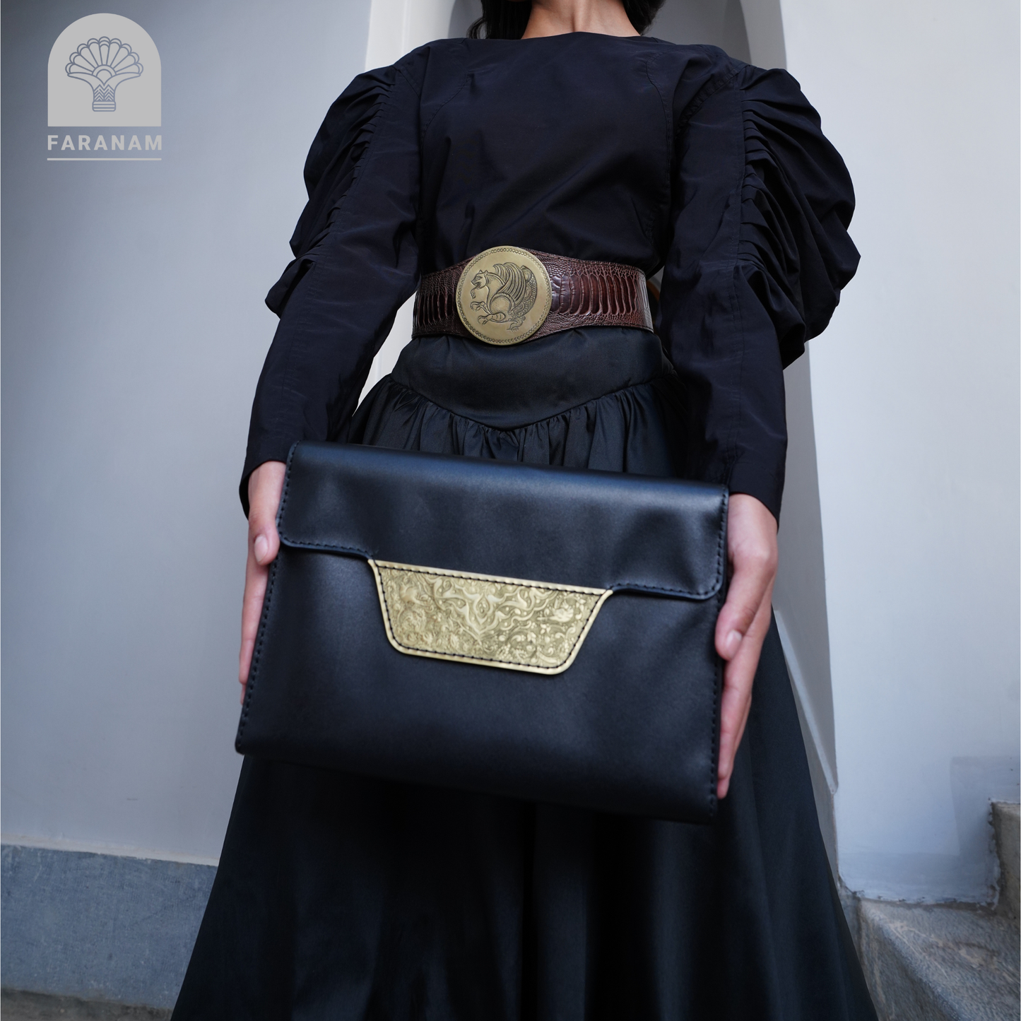 Vala VIP Hand Etched Leather Bag