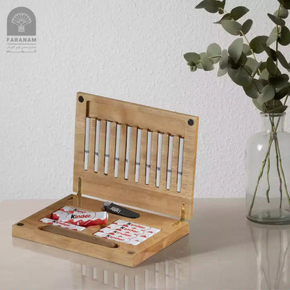 Aroma Royal Box — Handcrafted Rubberwood Cigarette/Cigar & Desk Organizer