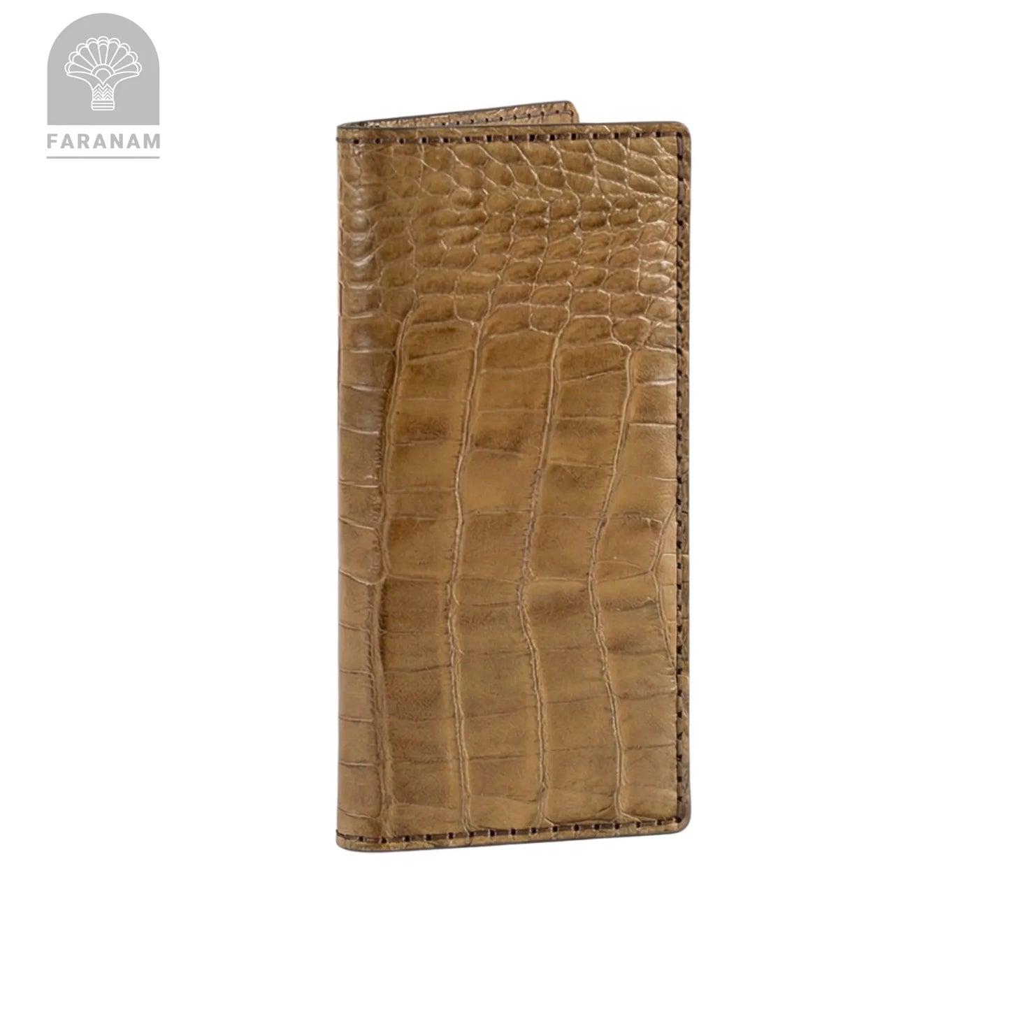 Asa Leather wallet, Genuine cowhide, Hand-stitched Faranam