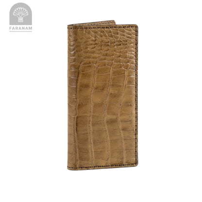 Asa Leather wallet, Genuine cowhide, Hand-stitched Faranam