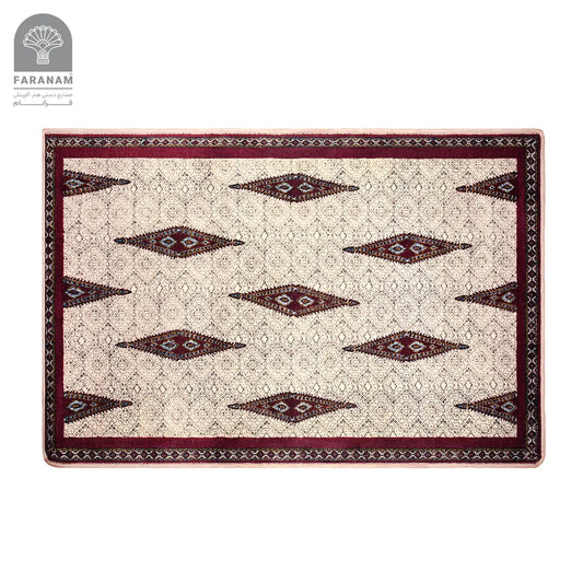 Rasta Persian Wool Rug, 4'x6'
