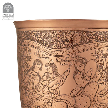 Handgeätzte Vase/Bonbonschale, hergestellt von Meisterhandwerkern (Kopie)