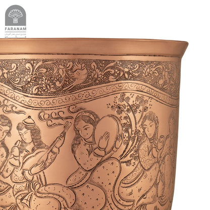 Handgeätzte Vase/Bonbonschale, hergestellt von Meisterhandwerkern (Kopie)