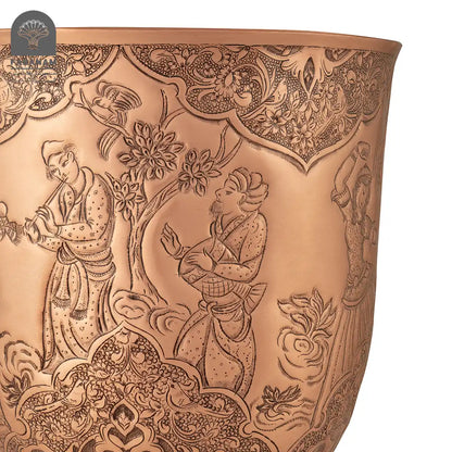 Handgeätzte Vase/Bonbonschale, hergestellt von Meisterhandwerkern (Kopie)